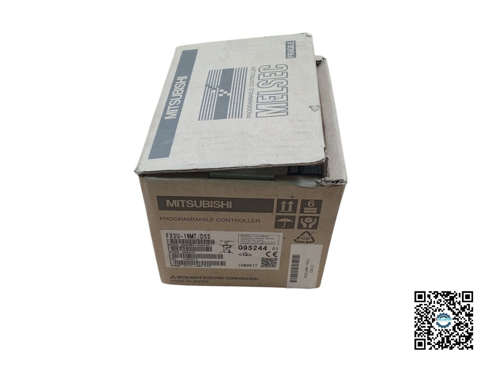 (1000150)mitsubishi_fx3u-16mt-dss_16_io_transistor_output_plc-1 Mitsubishi FX3U-16MT/DSS - 16 I/O Transistor Output PLC - Image 1