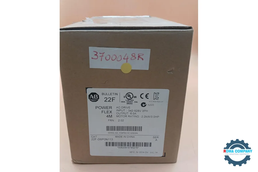 1000205-allen-bradley-22fd6p0n113-2.2kw3.0hp-1 Allen-Bradley 22FD6P0N113 2.2KW/3.0HP - Image 1