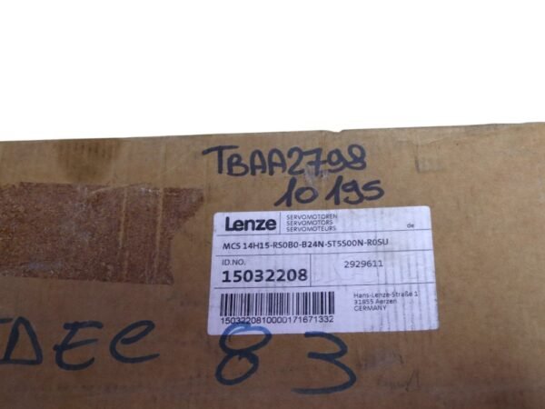 Lenze MCS 14H15-R50B0-B24N-5T5500N-R0SU - Synchronous Servomotor - Image 7